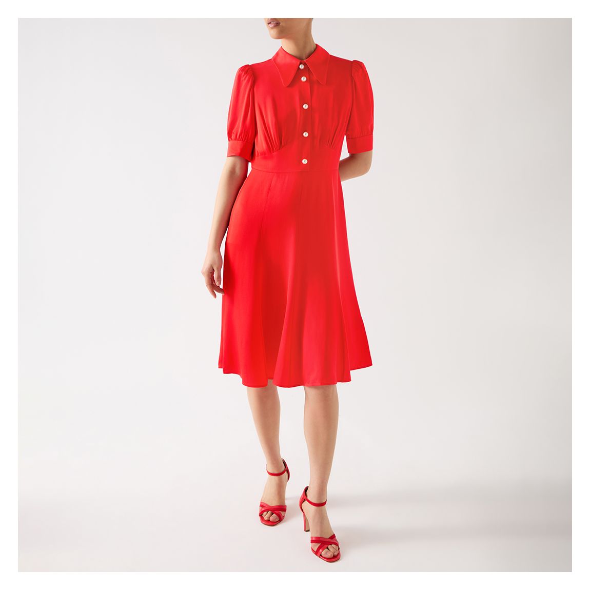 Red Esme Dress main product photo