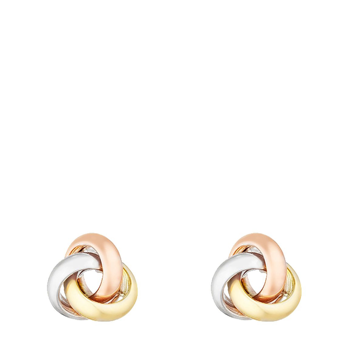 Tricolores Gold Intertwined Circle Earrings main product photo
