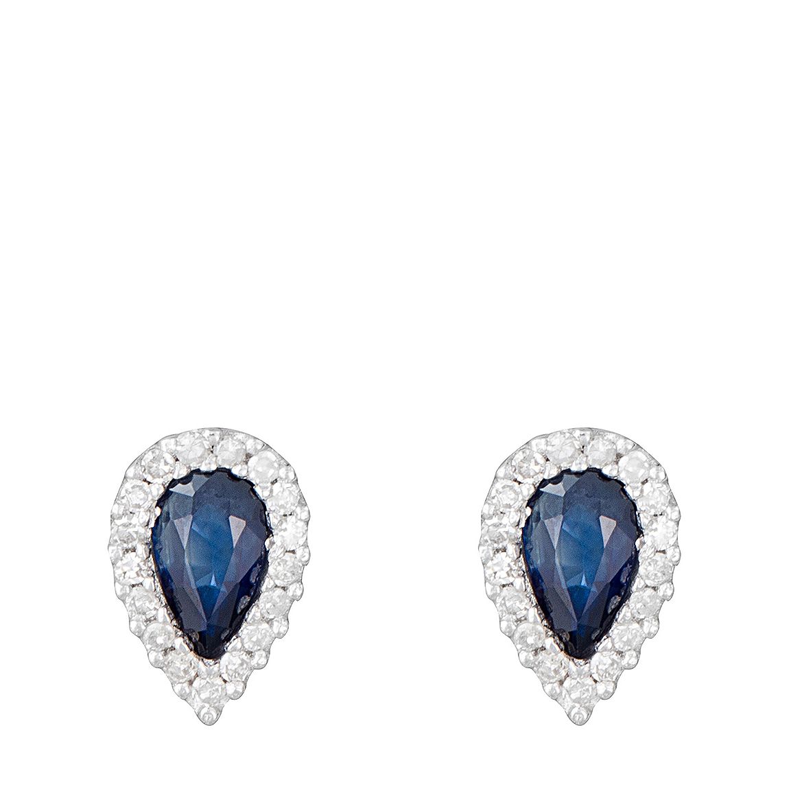 Silver Diamond "Melton" Earrings main product photo