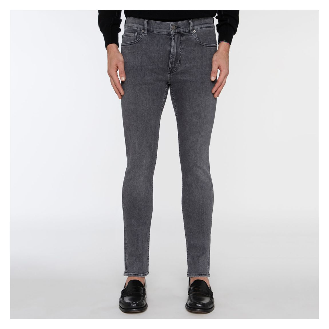 Grey Paxtyn Skinny Stretch Jeans main product photo