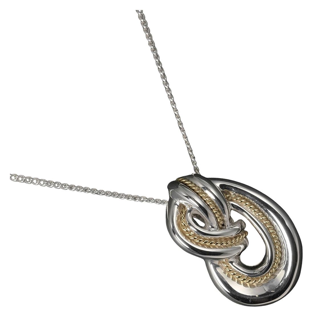 Silver Knot Necklace - AB main product photo