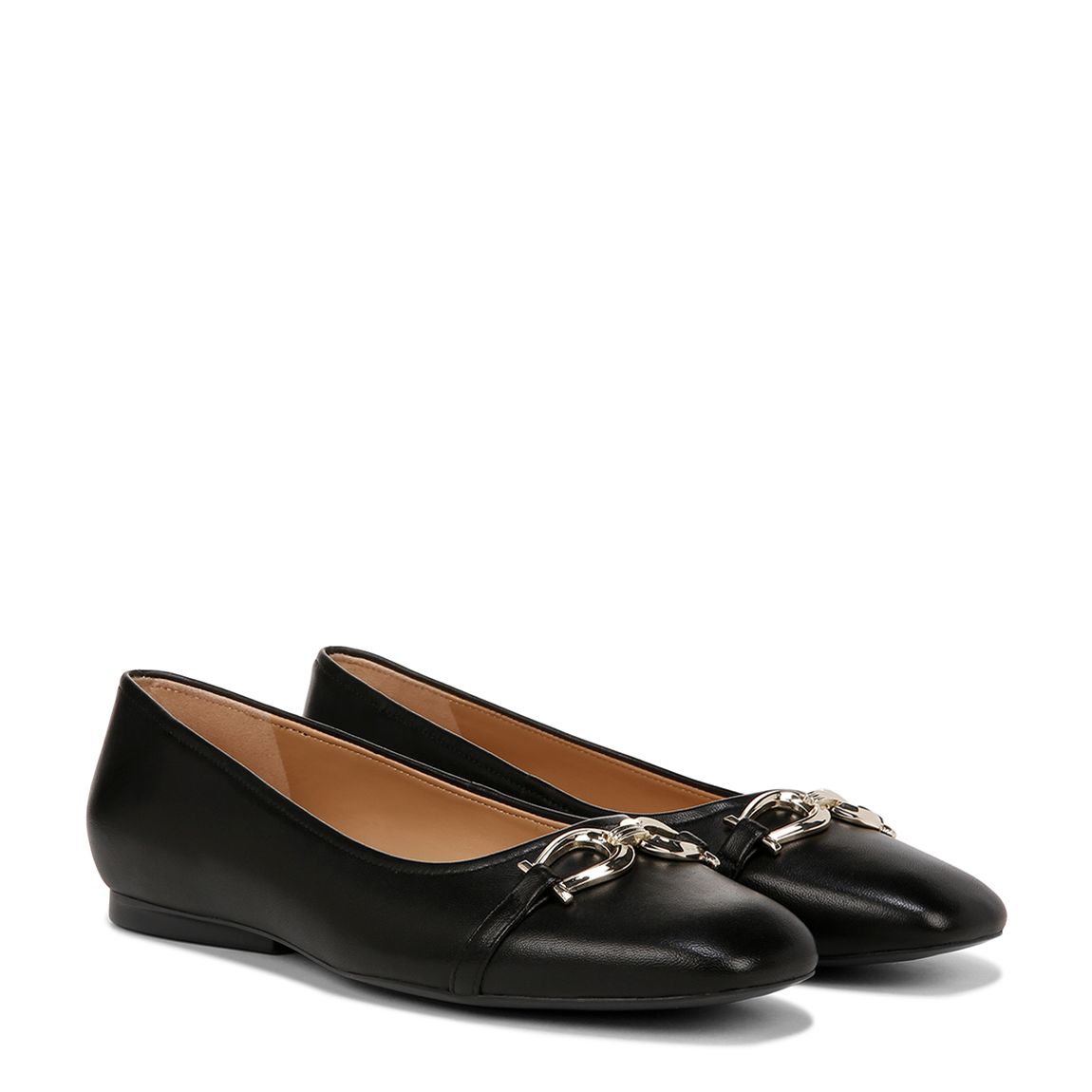 Black Leather Charlotte Pump main product photo