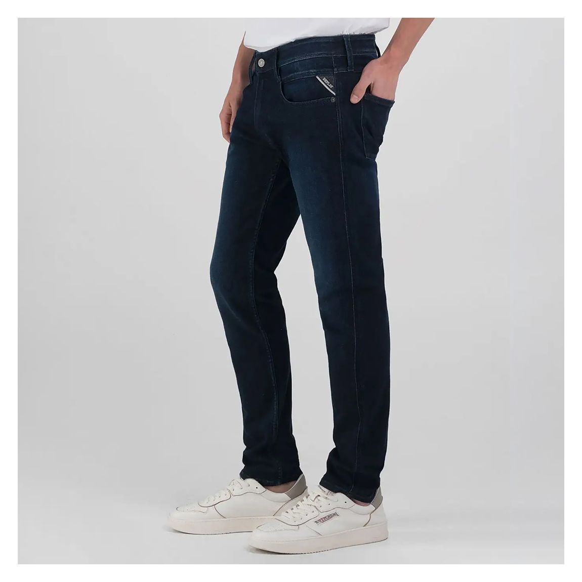 Dark Blue Anbass Slim Stretch Jeans main product photo