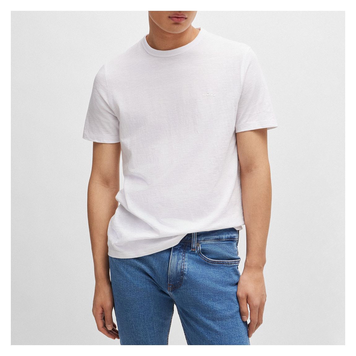 White Small Logo Cotton T-Shirt main product photo