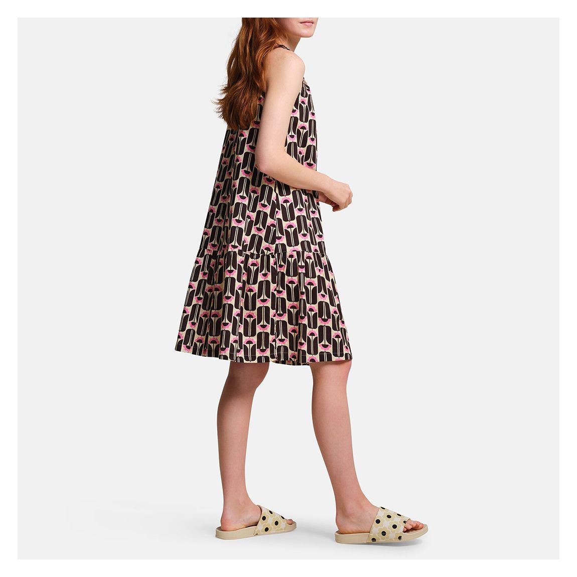 Black Orla Kiely Cotton Dress main product photo