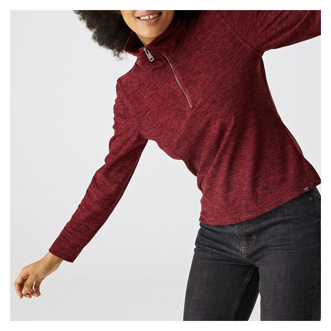 Burgundy Kizmit Half Zip Fleece main product photo