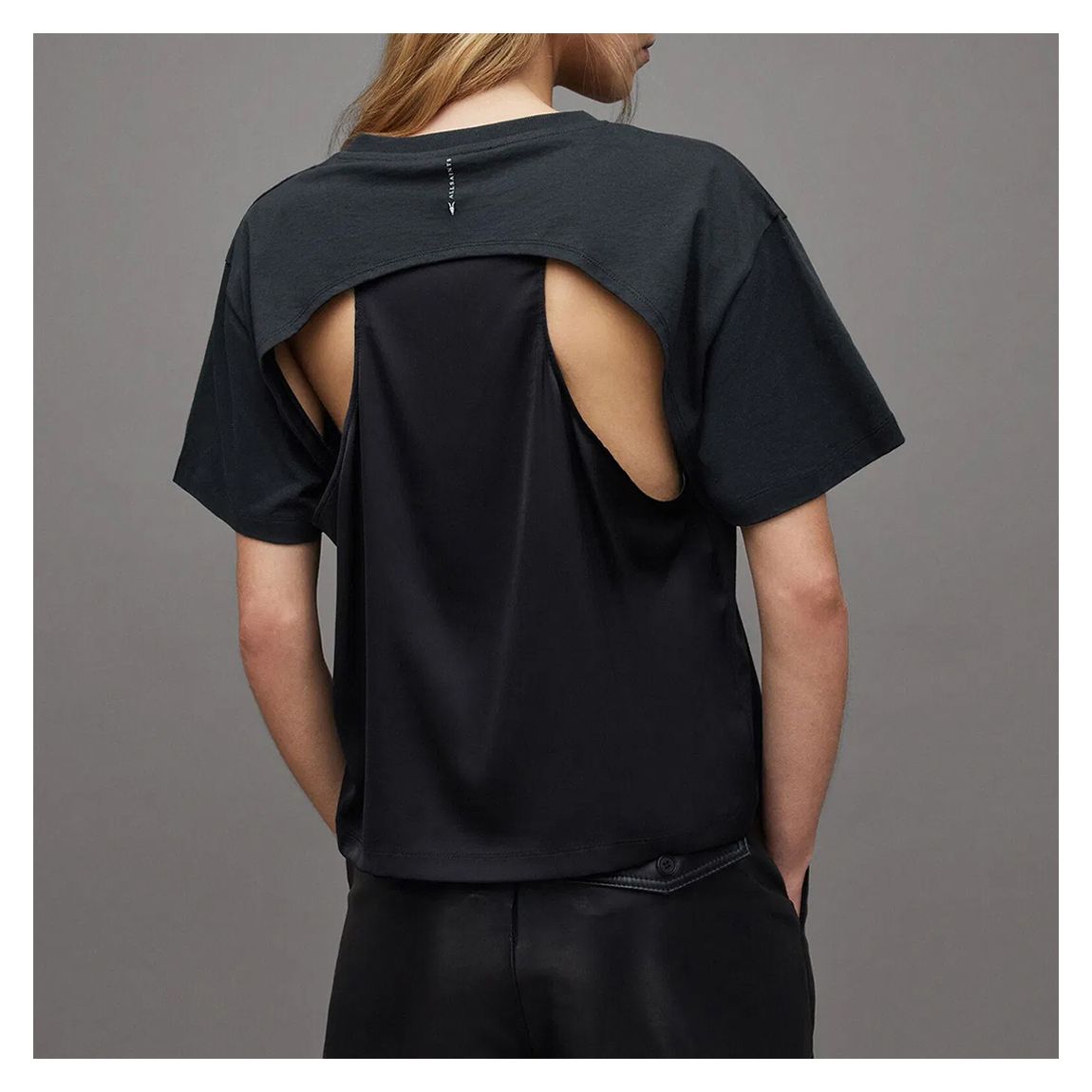 Black Cygni Open Back Cotton T-Shirt main product photo