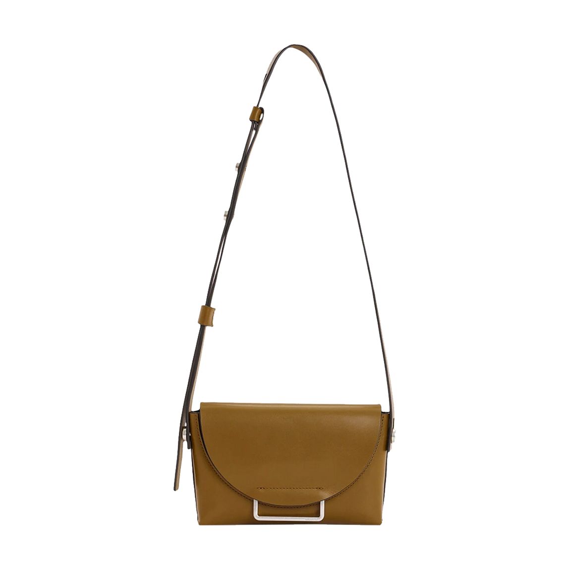 Tan Francine Leather Crossbody Bag main product photo