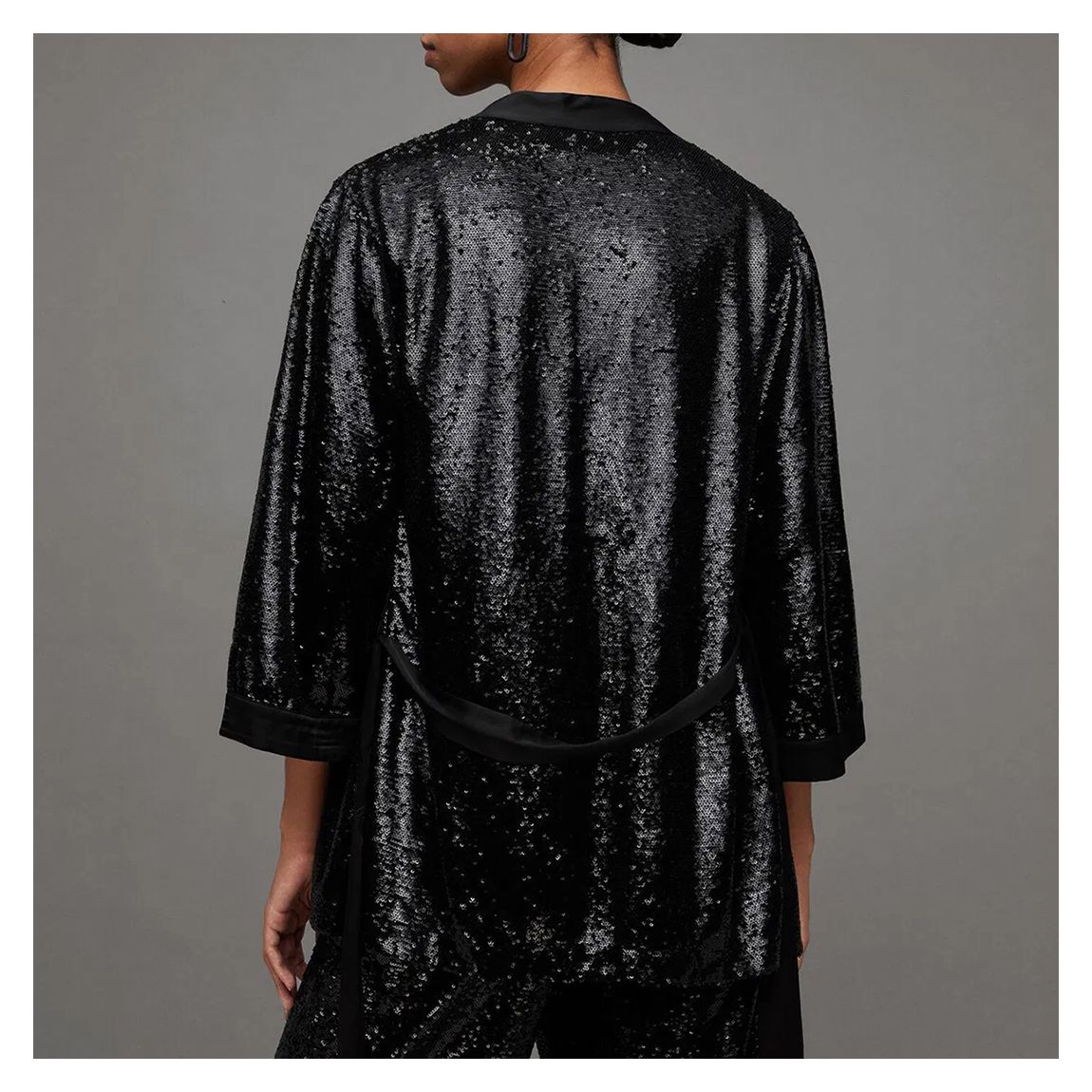 Black Carina Sequin Kimono main product photo