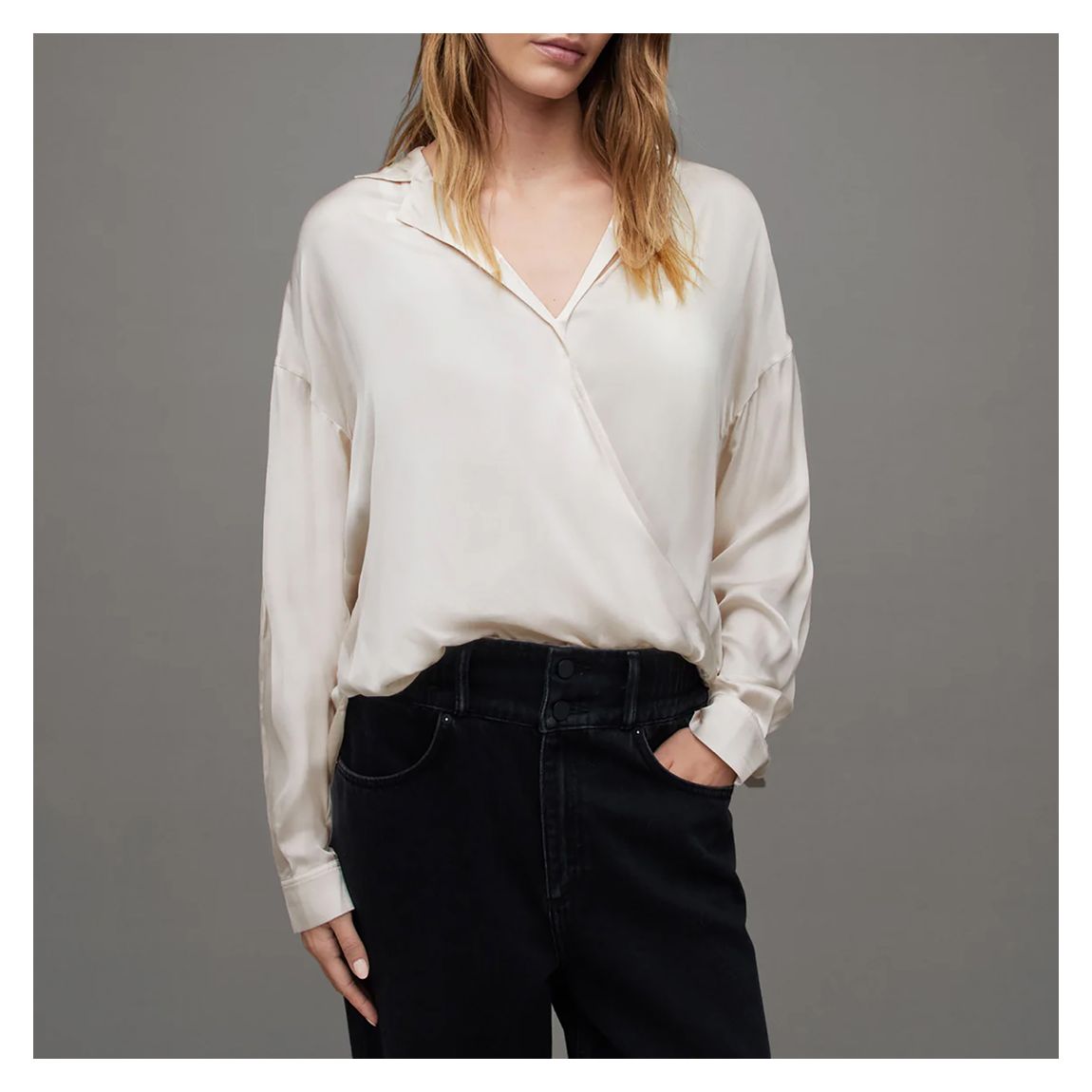 Oyster Penny Wrap Shirt main product photo
