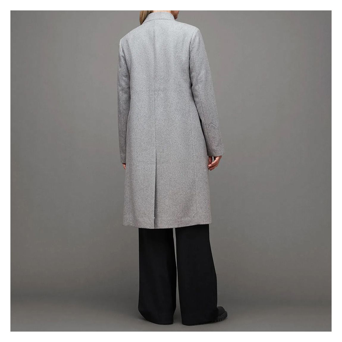 Grey Sidney Longline Cashmere Blend Coat main product photo