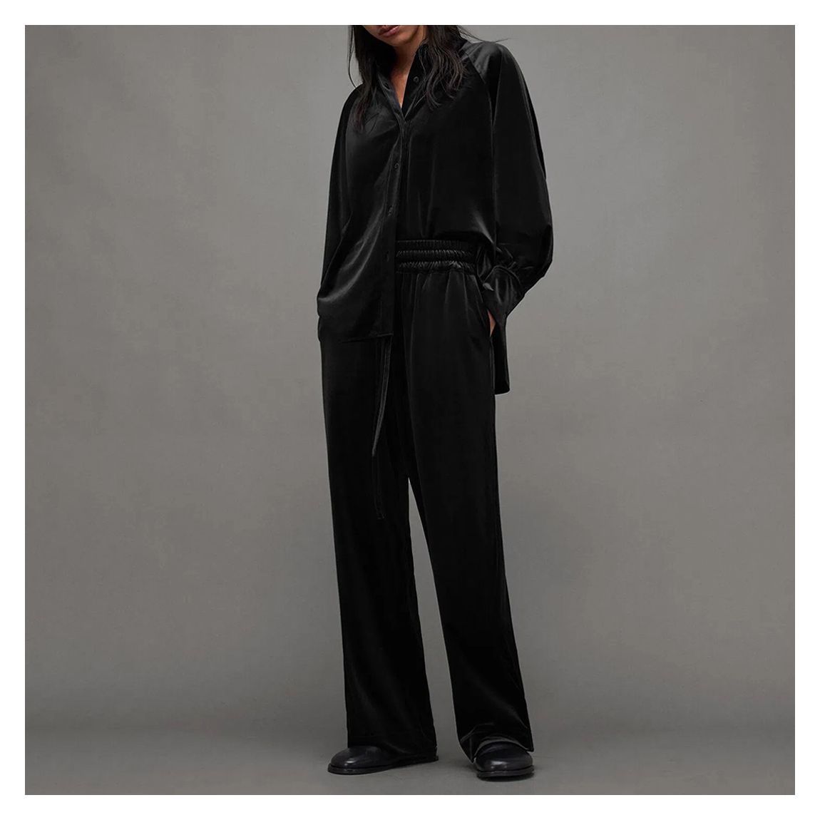 Black Tyler Velvet Trousers main product photo