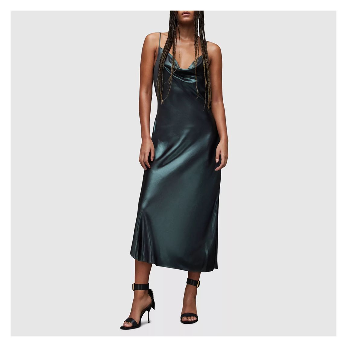 Dark Green Hadley Midi Dress main product photo