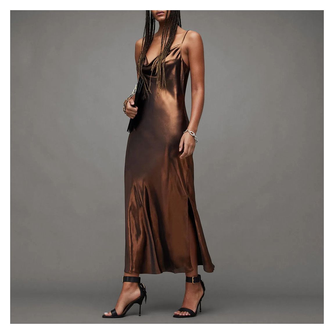 Gold Hadley Midi Dress main product photo