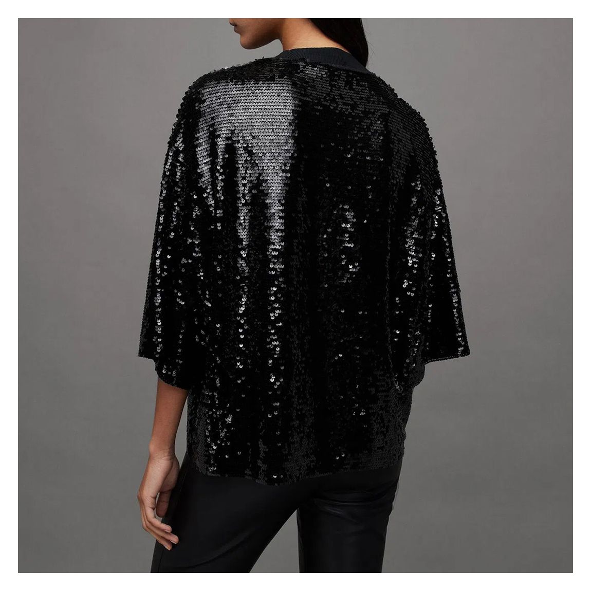 Black Juela Sequin Top main product photo
