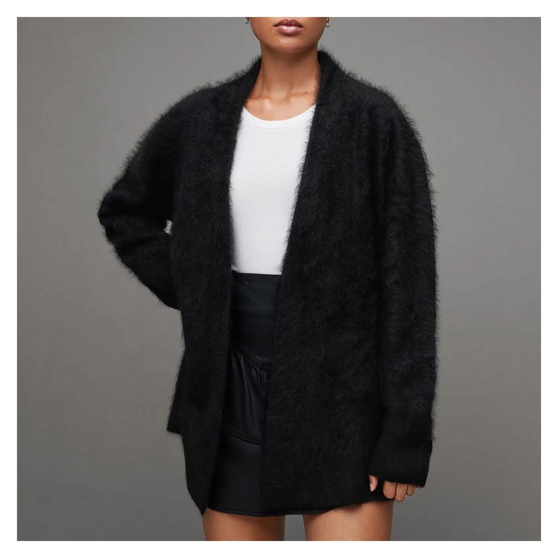 Black Tessa Cashmere Cardigan main product photo