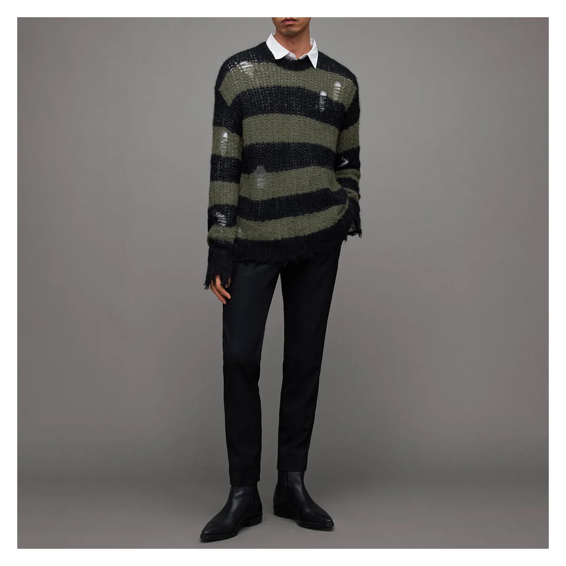 Black Sid Striped Jumper main product photo