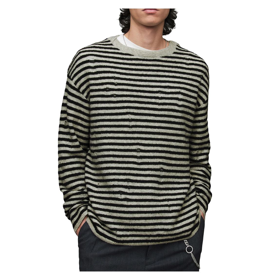 Grey Park Striped Wool Blend Jumper main product photo