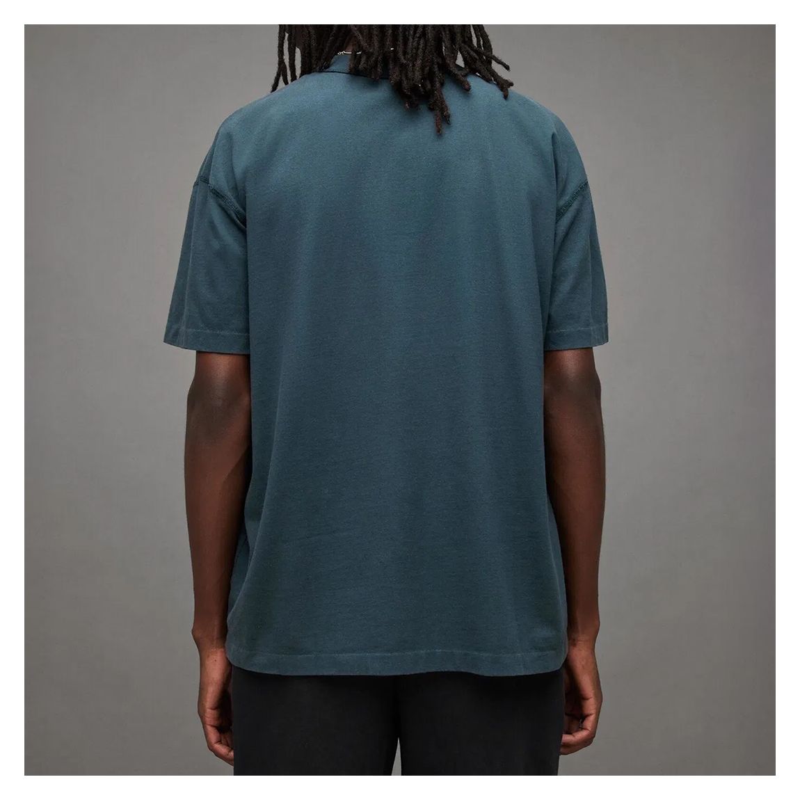 Blue Isac Oversized Cotton T-Shirt main product photo