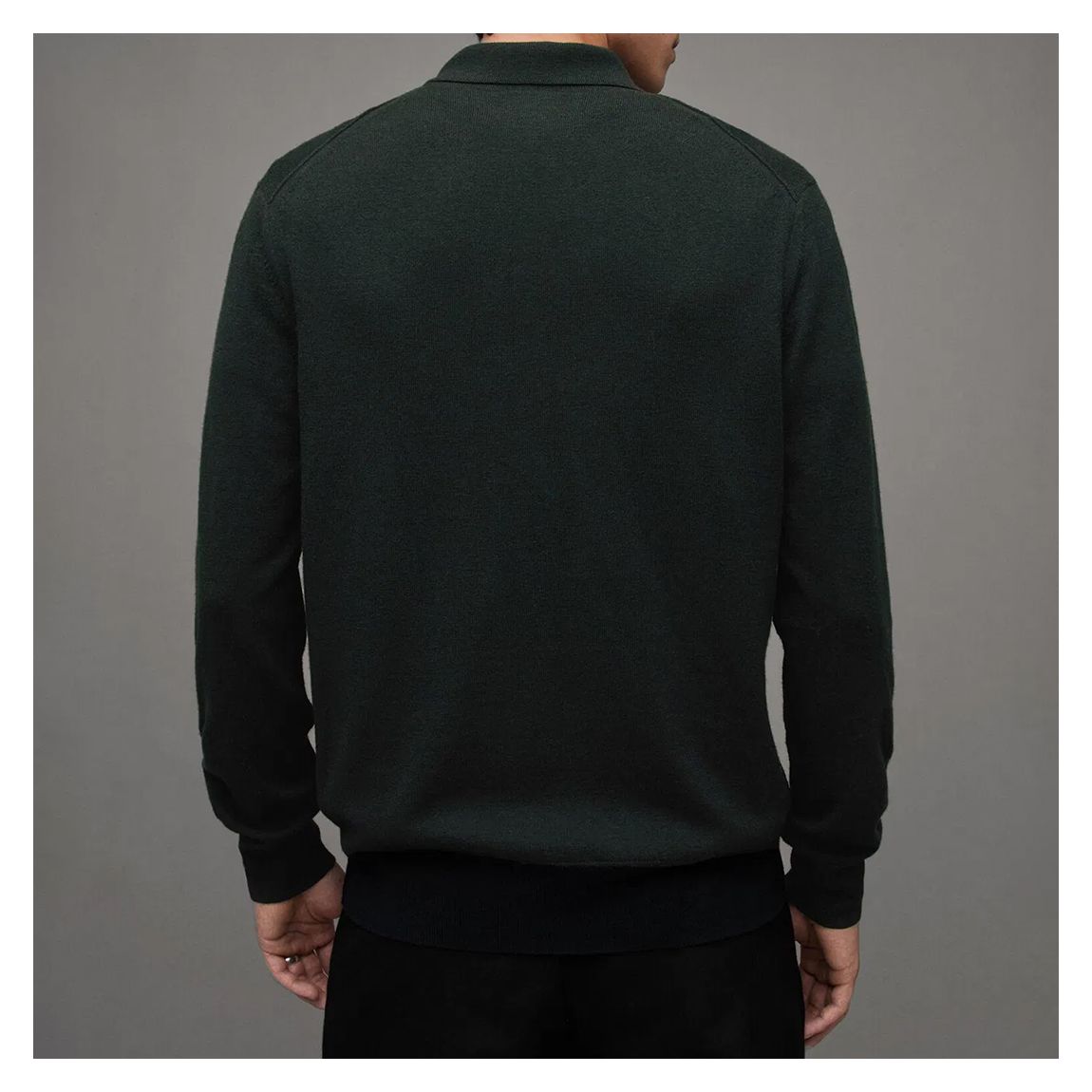 Dark Green Kilburn Wool Blend Cardigan main product photo