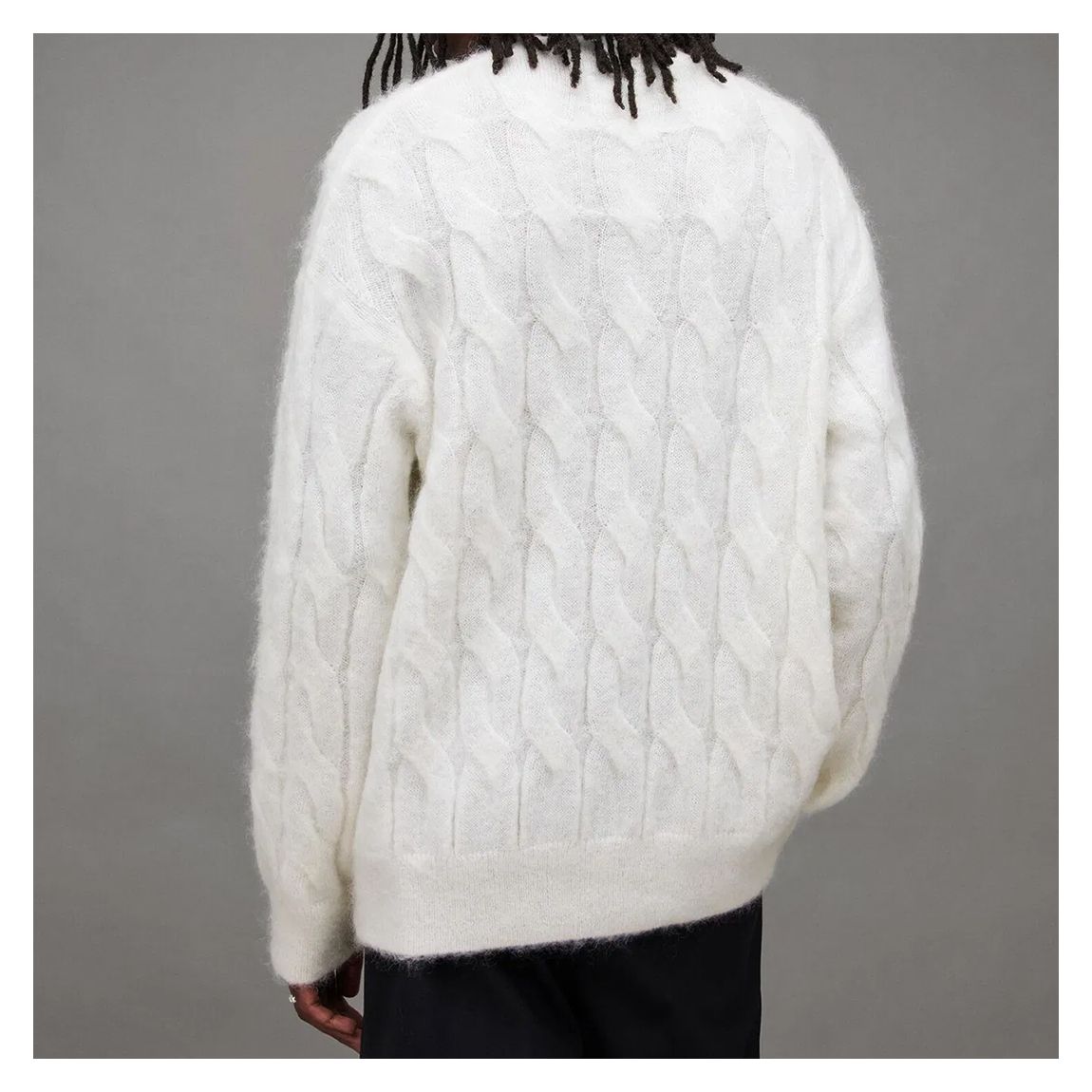 Ecru Kosmic Textured Wool Blend Jumper main product photo