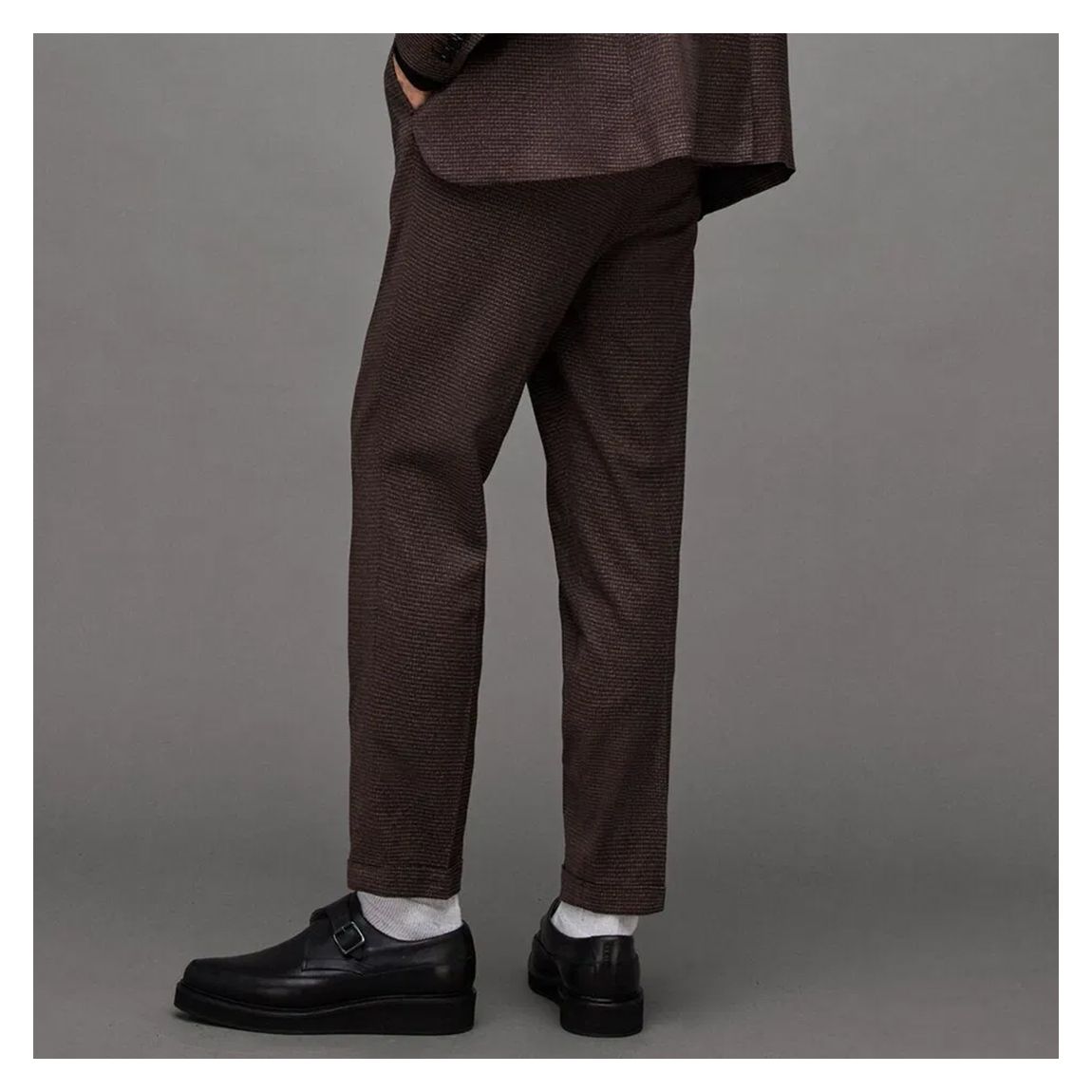 Red Lowdes Slim Fit Cotton Blend Trousers main product photo
