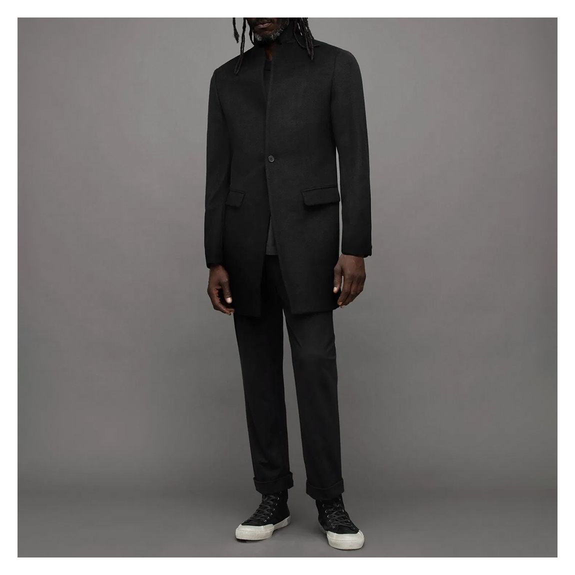 Black Manor Wool Blend Coat main product photo