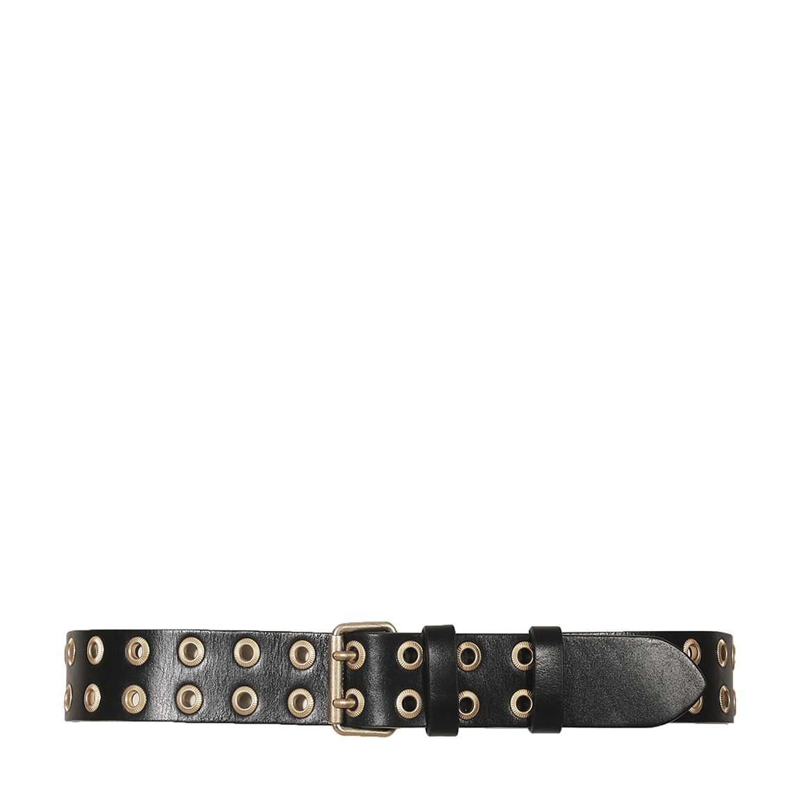 Black 38mm Textured Eyelet Belt main product photo