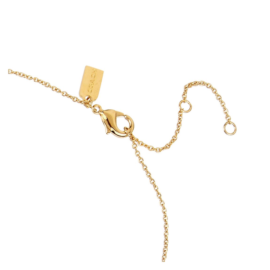 Golden Shadow, Gold Signature Logo Pendant Necklace main product photo