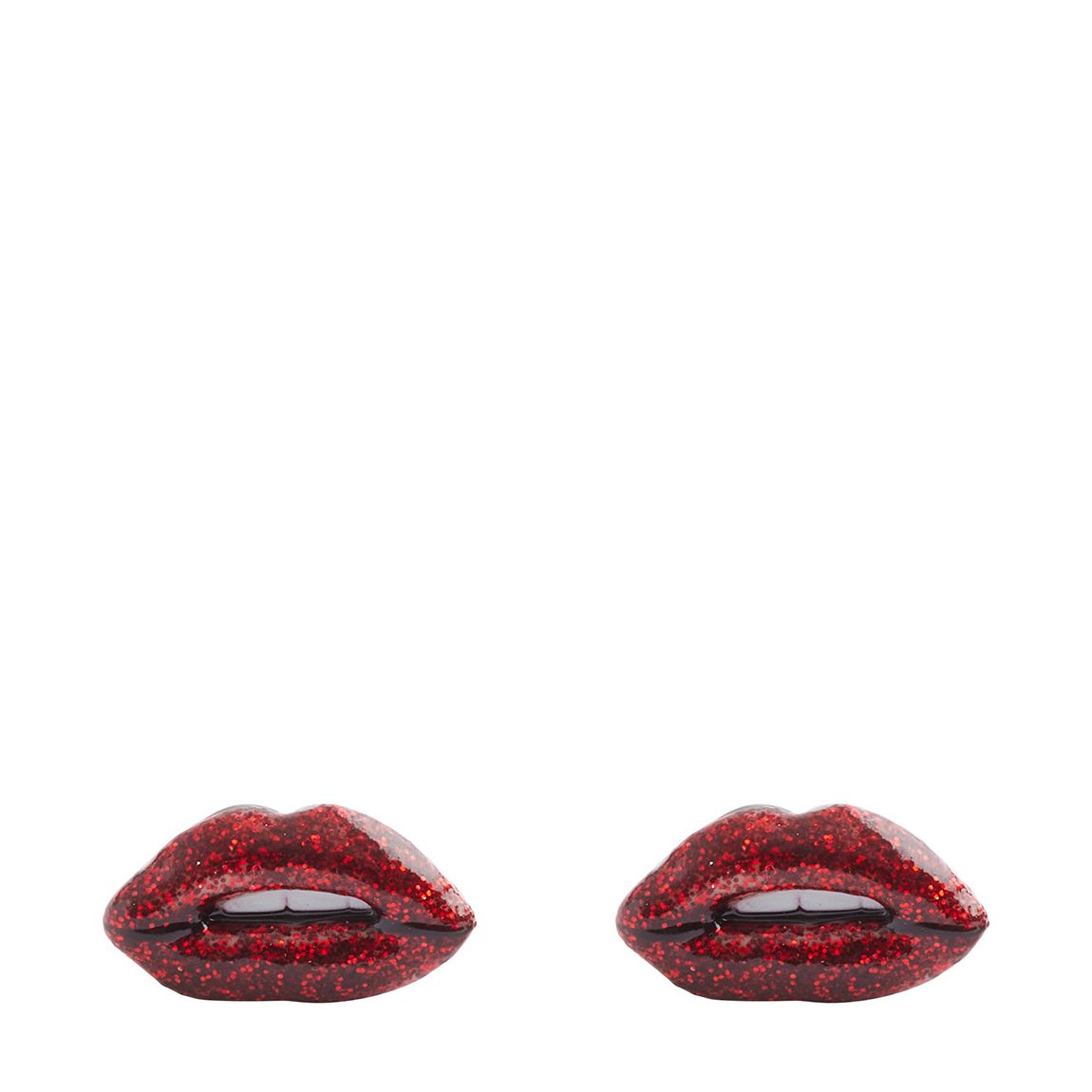 Red, Rhodium Lips Studs main product photo