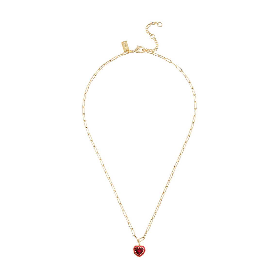 Red, Gold Red Heart Earring & Necklace Set main product photo