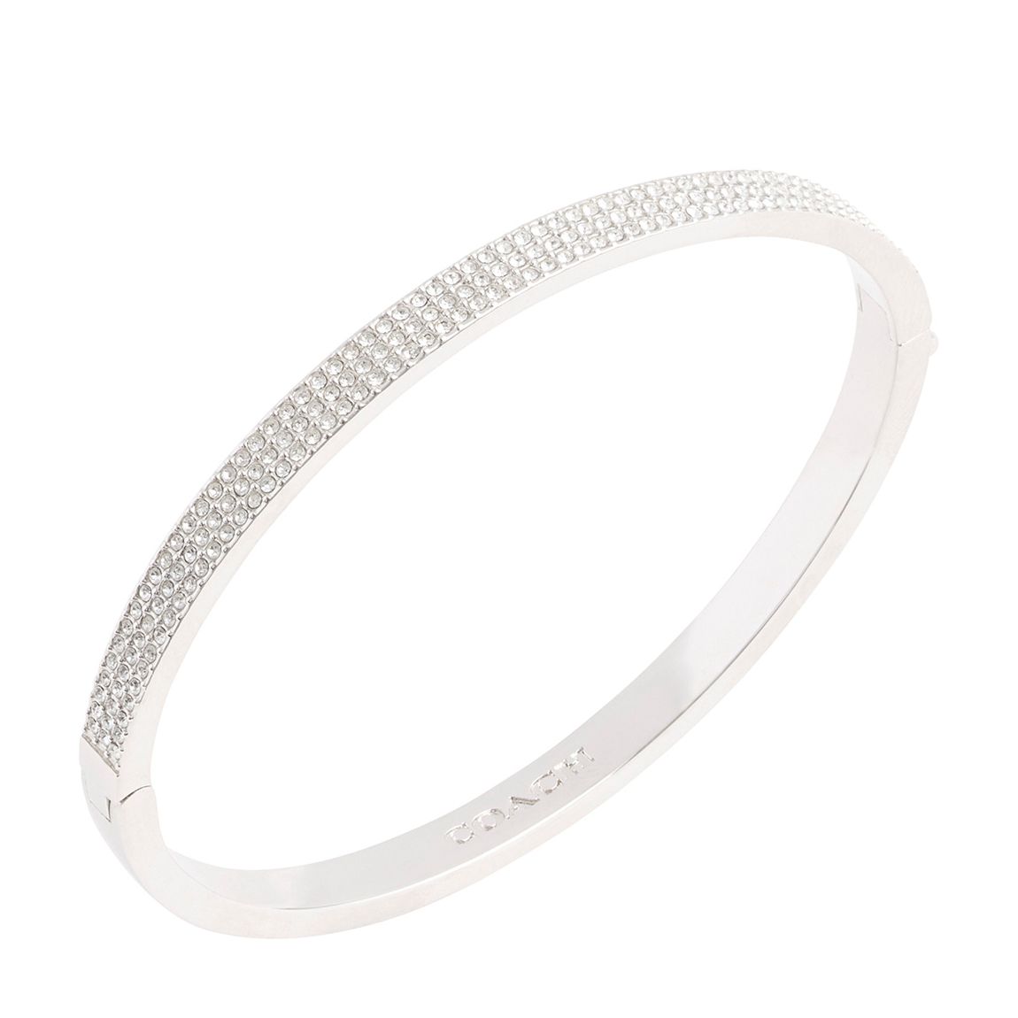 Crystal, Rhodium Pave Bangle main product photo
