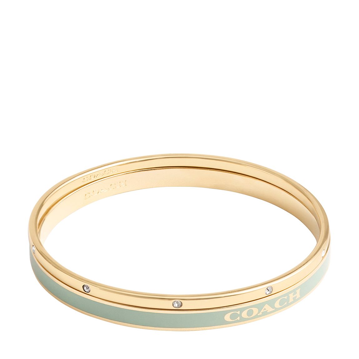 Green, Gold Enamel Set Bracelet main product photo