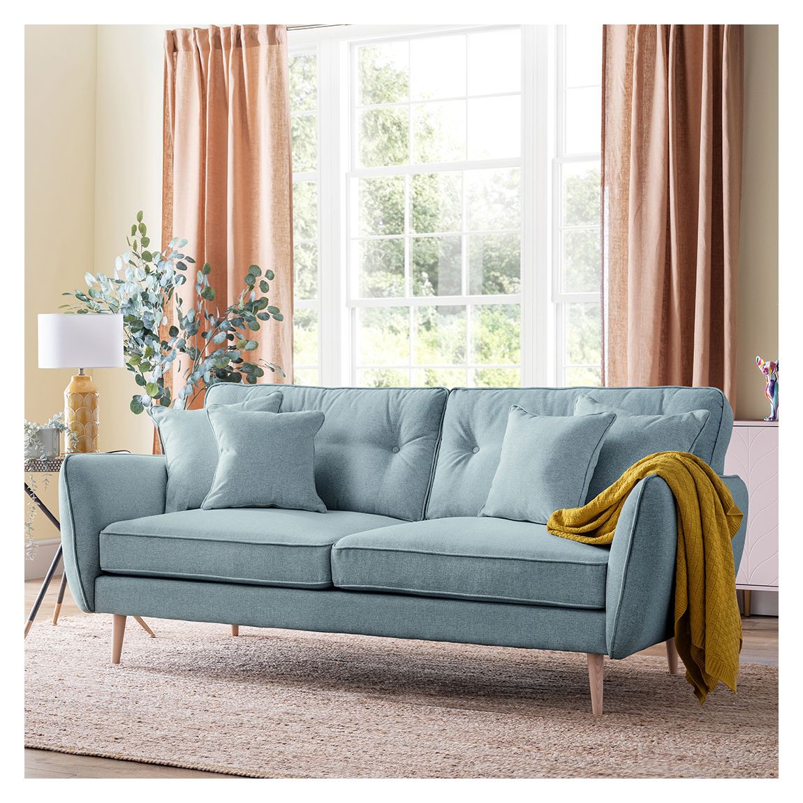The Sckandi Large Sofa Kendal Lagoon main product photo