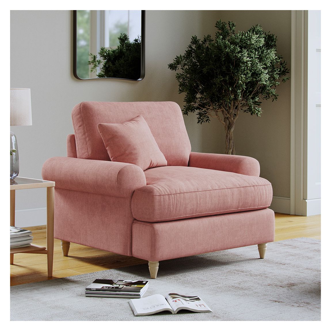 The Brentwood Armchair Linnet Pastel main product photo