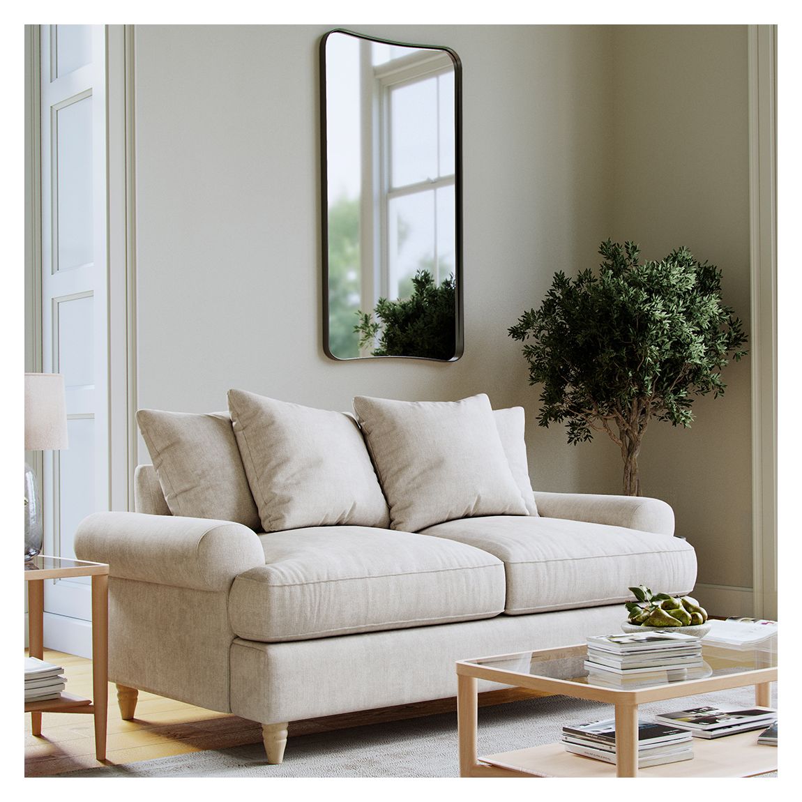 The Brentwood medium Sofa Linnet Clay main product photo
