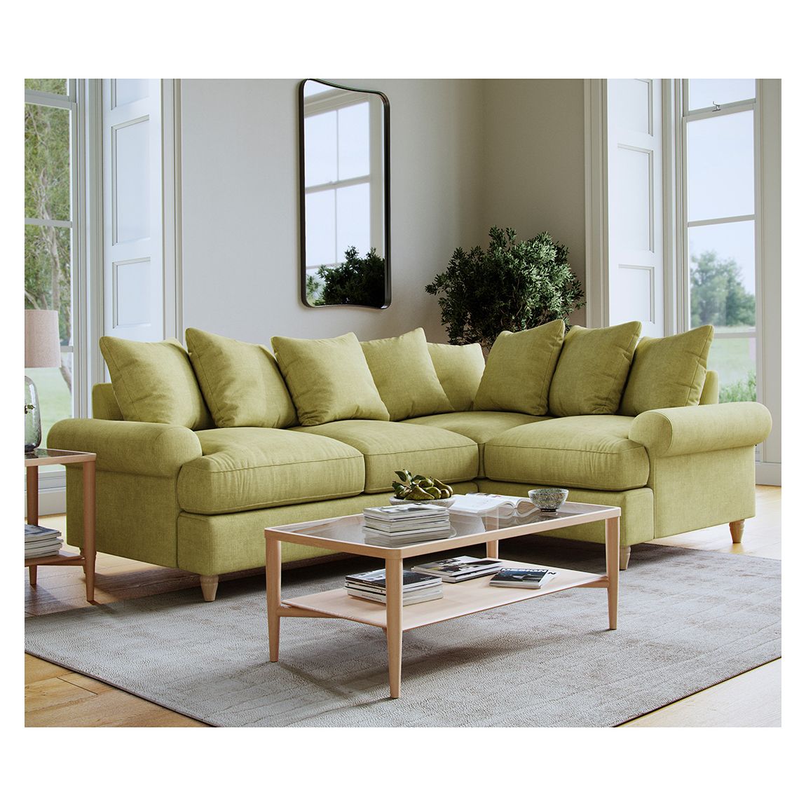 The Brentwood 2 Corner 1 Linnet Sage main product photo