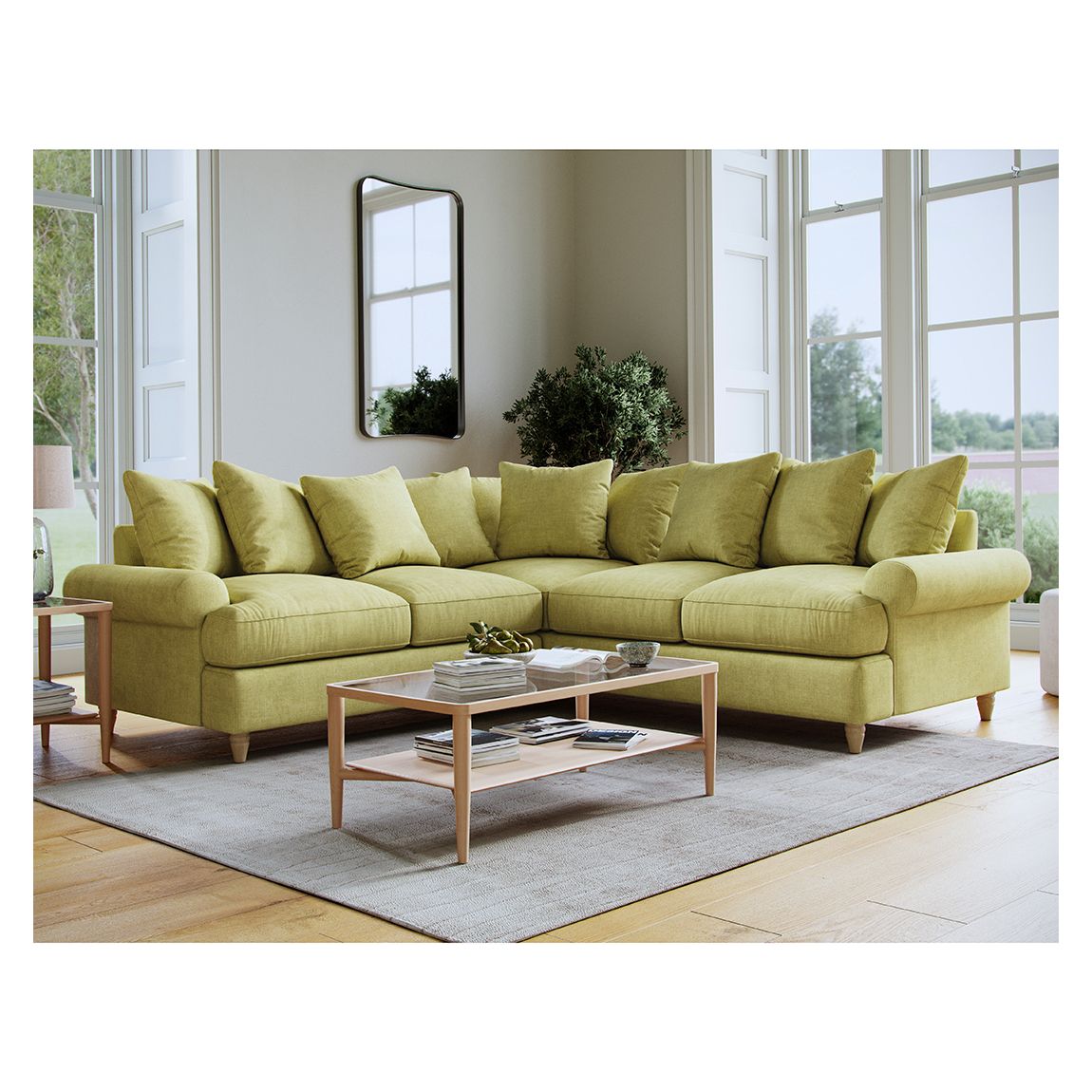 The Brentwood 2 Corner 2 Linnet Sage main product photo