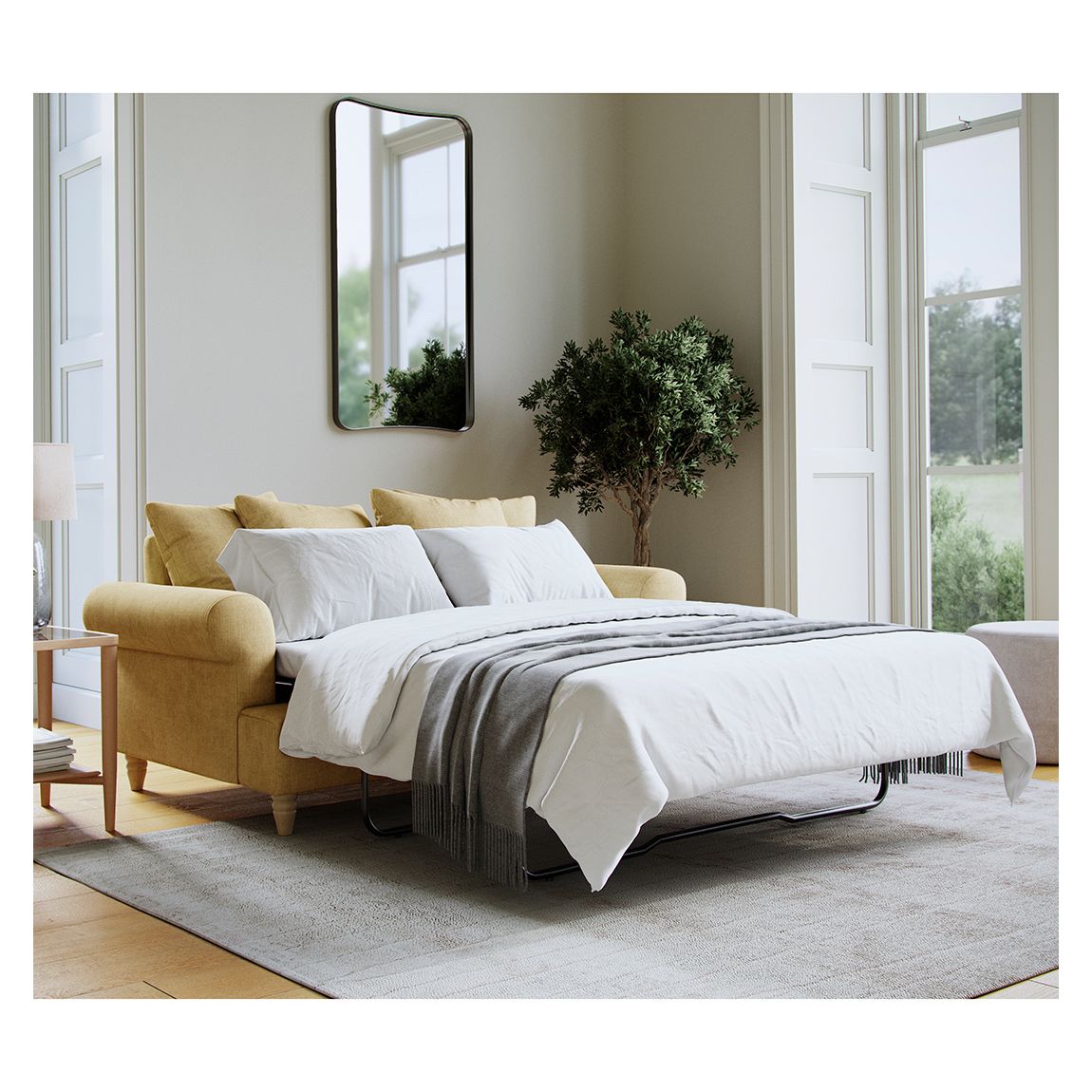 The Brentwood Sofa Bed Linnet Corn main product photo