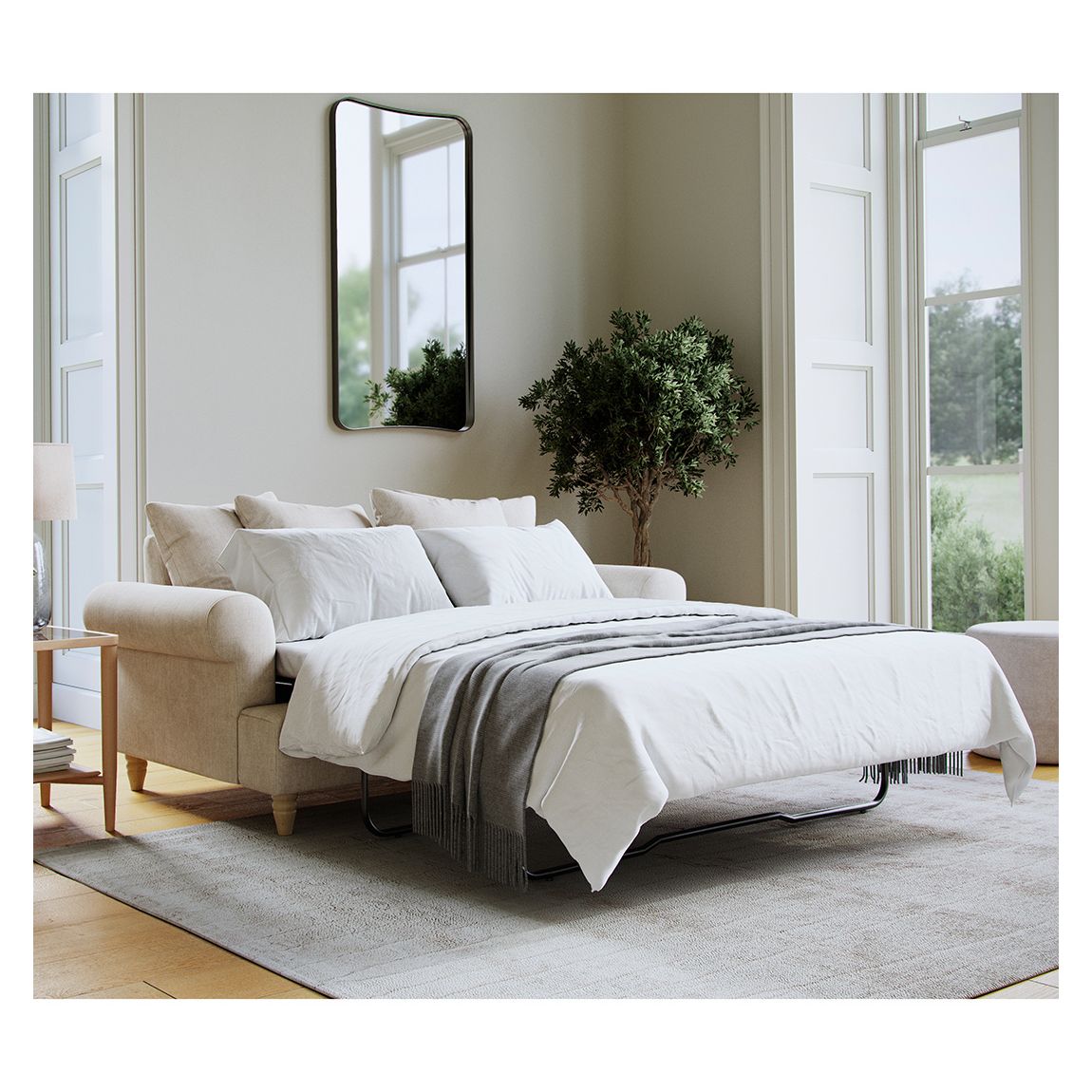 The Brentwood Sofa Bed Linnet Clay main product photo