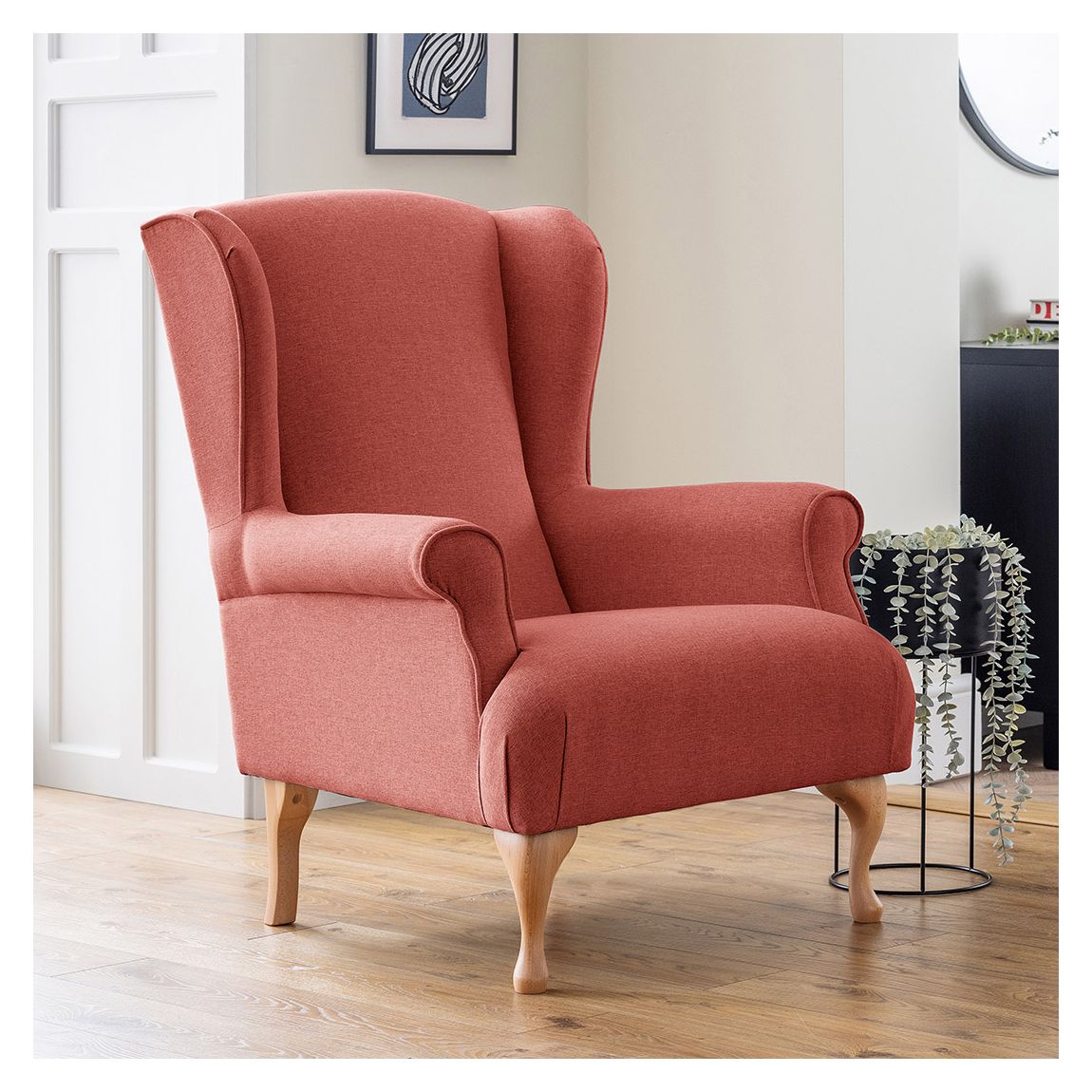 The Osbourne Accent Chair Linnet Coral main product photo