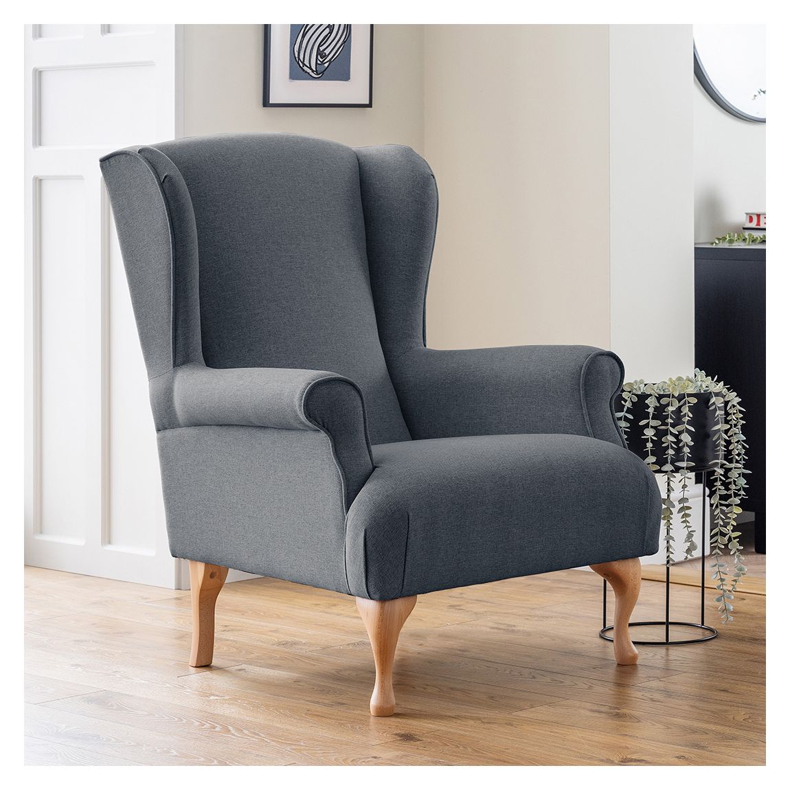 The Osbourne Accent Chair Linnet Denim main product photo