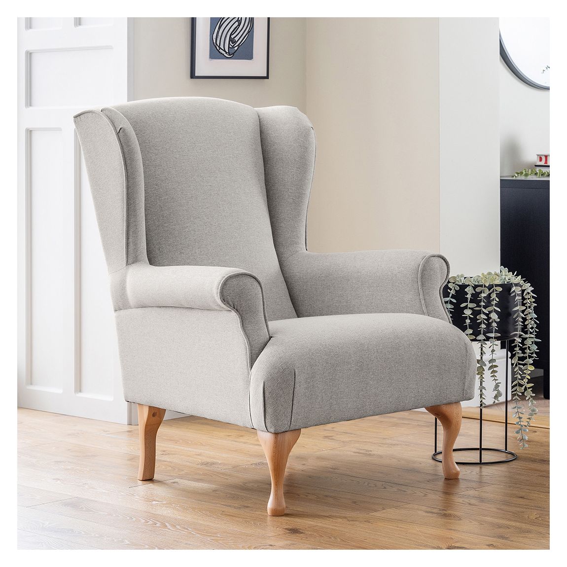 The Osbourne Accent Chair Carina Parchment main product photo