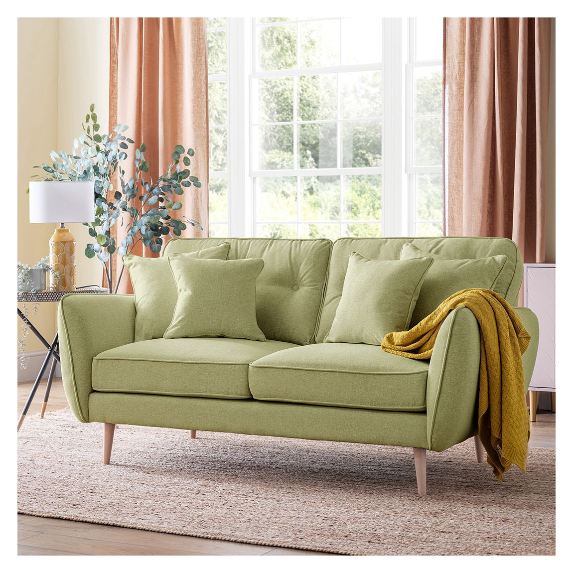 The Sckandi medium Sofa Kendal Lichen main product photo
