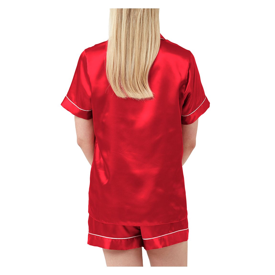 Red Spice 5 piece satin pyjama set main product photo