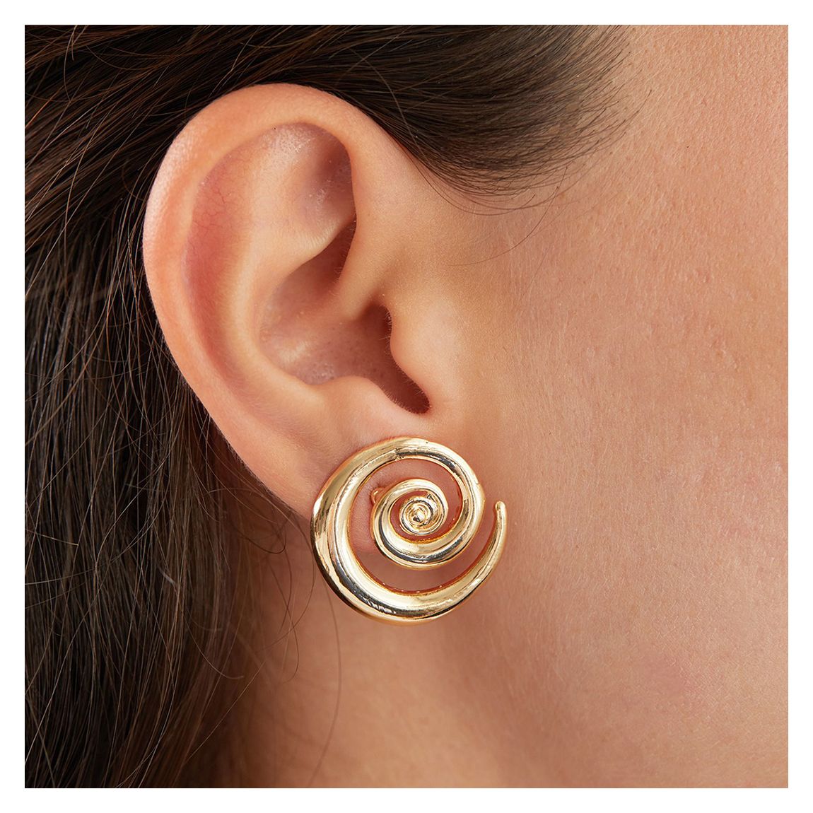 Gold Swirl Earrings main product photo
