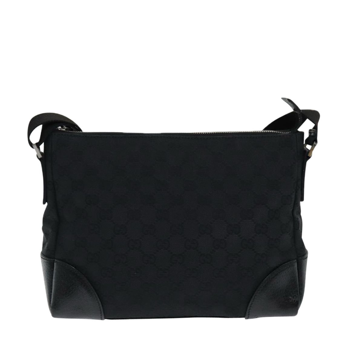 Black Gucci GG Coated Canvas Shoulder Bag - AB main product photo