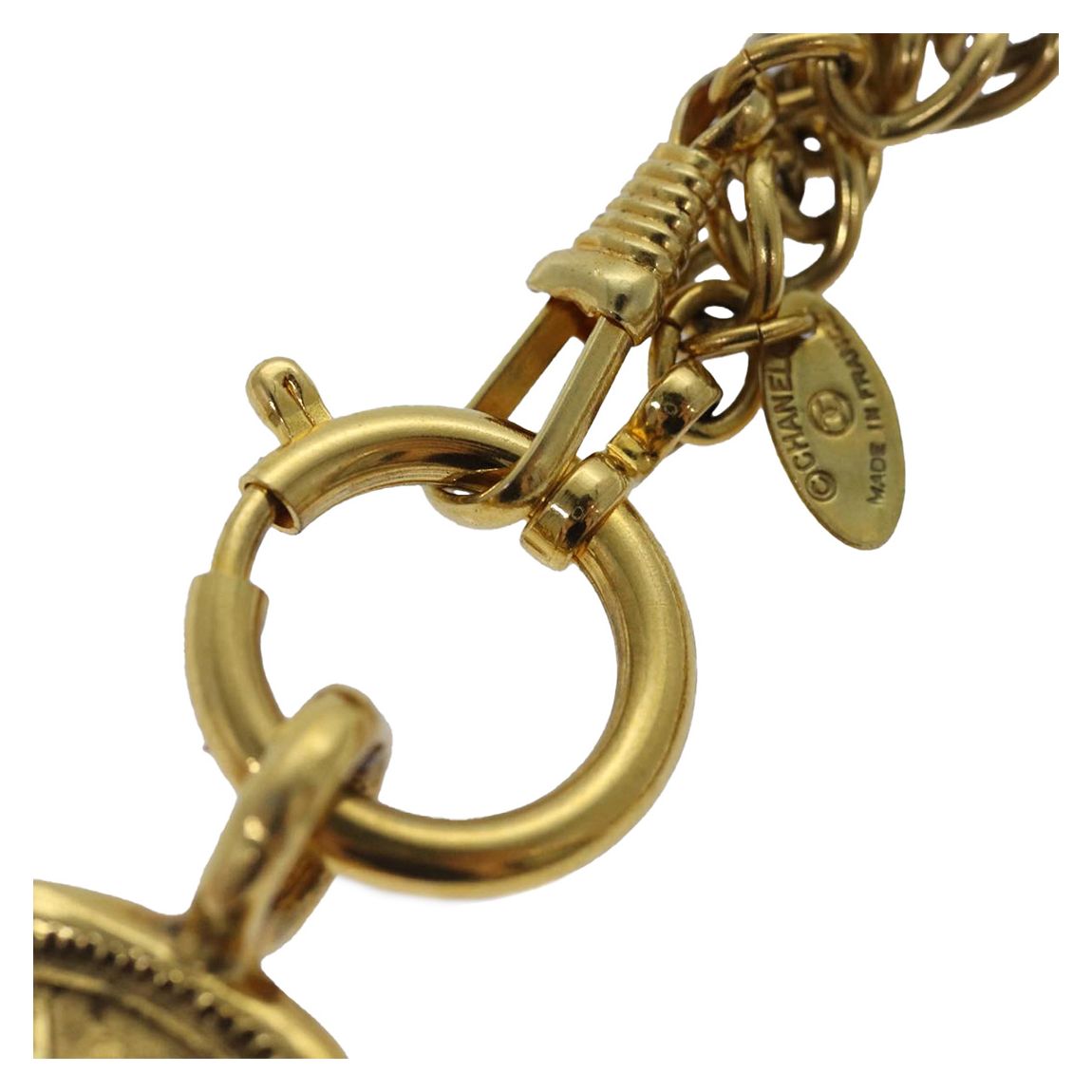 Gold Chanel Cambon Line Necklace - A main product photo