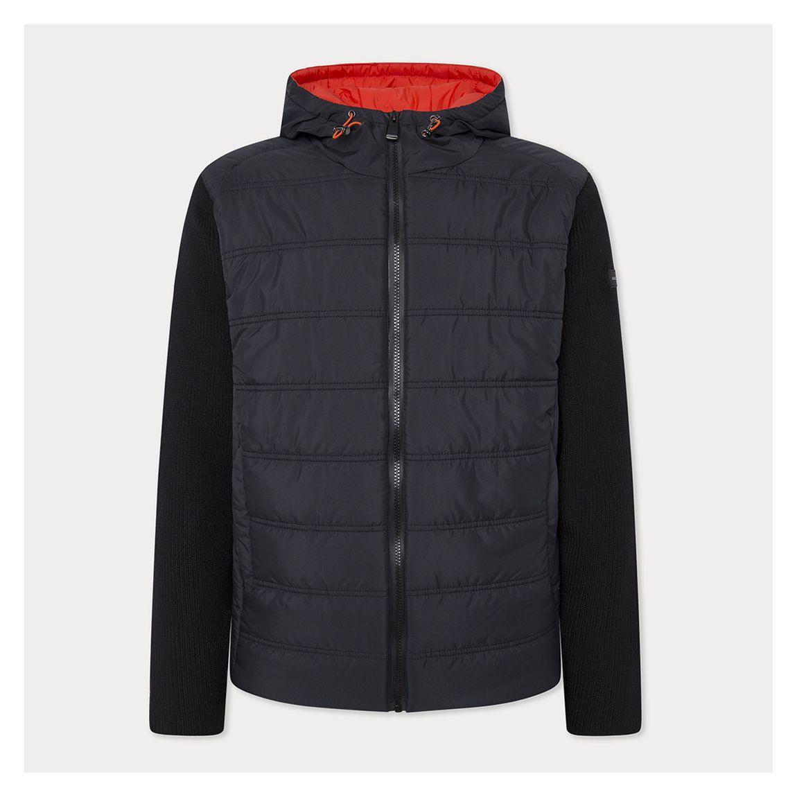 Black Hybrid Merino Wool Jacket main product photo