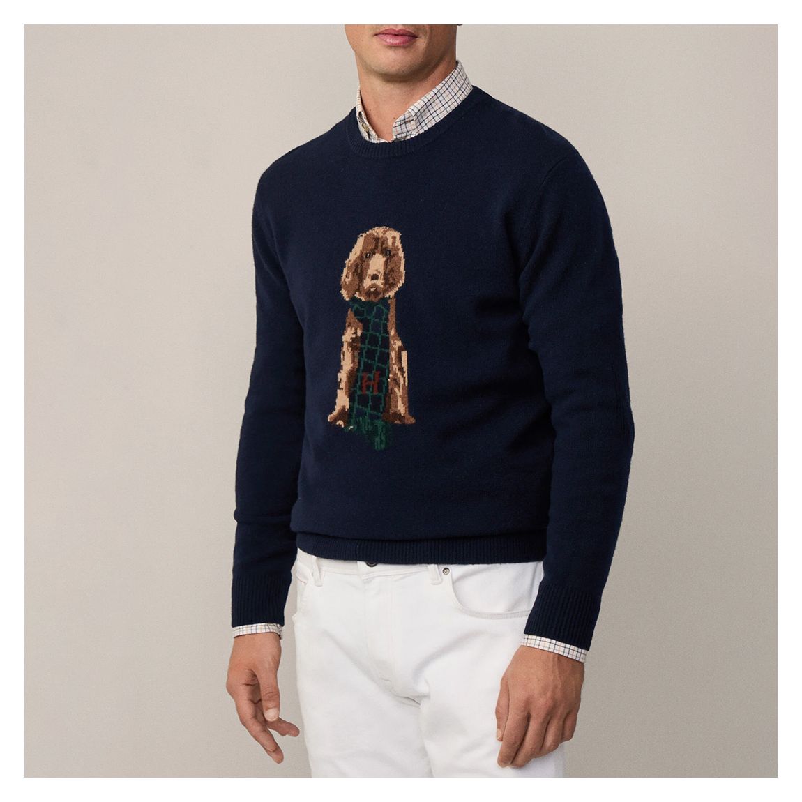 Navy Harry Silk Blend Jumper main product photo
